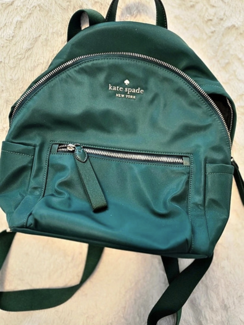 kate spade Chelsea Medium Nylon Backpack Green